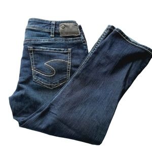 Sliver Aiko Kick Flare Capri‎ Jeans